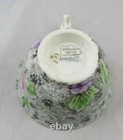 Shelley Swansea Lace Cup & Saucer Peony Flowers England Multiple Available