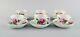 Six Antique Meissen Coffee Cups With Saucers In Hand-painted Porcelain