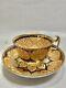 Spode 1823 Hand Painted Tea Cup & Saucer Heavy Gold