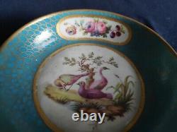 Stunning antique Sevres porcelain cup and saucer A/F
