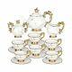 Tea Set Porcelain Tea Sets For Women Adults 15 Pieces Tea Cup And Saucer