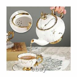 Tea Set Porcelain Tea Sets for Women Adults 15 Pieces Tea Cup and Saucer