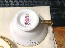 Tiffany & Co 22kt Minton Gilded Cup & Saucer 1873-1912 Pattern H 2034