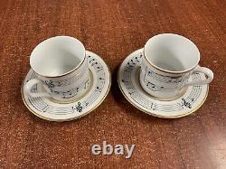 Tiffany & Co. Moon River Demitasse / Espresso Cup & Saucer Set Of Two 1994