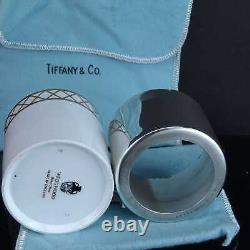 Tiffany Sterling Silver Espresso Cup and Saucer with Wedgwood Porcelain Insert