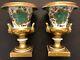 Two Antique Imperial Russian Porcelain Vases By Popov In Gorbunovo C1870