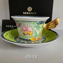 VERSACE D. V. Floralia TEA CUP & SAUCER CELEBRATING 25 YEARS Rosenthal New