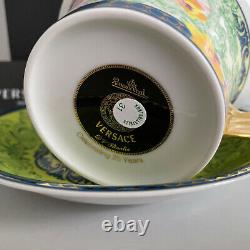 VERSACE D. V. Floralia TEA CUP & SAUCER CELEBRATING 25 YEARS Rosenthal New