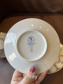VINTAGE Raynaud Limoges Porcelain Festivities Cup & Saucer Pastry & Plate France