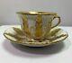 Vtg 19th Century Meissen Gold And White Demitasse Stamped Sword Cup & Saucer