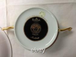 Versace Medusa Red Cream Soup Cup And Saucer / Brand New Porcelain Rosenthal