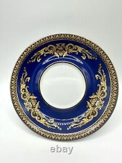 Versace Rosenthal Blue Medusa Porcelain Espresso Cup and Saucer