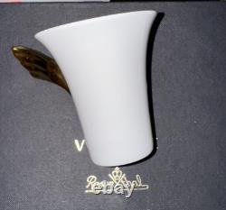 Versace Rosenthal Médaillon Méandre D'Or Cup & Saucer Porcelain White / Gold