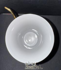 Versace Rosenthal Médaillon Méandre D'Or Cup & Saucer Porcelain White / Gold