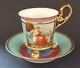 Vienna Porcelain Angelica Kauffmann Vintage Victorian Antique Cup & Saucer Duo A