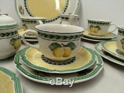 Villeroy & Boch French Garden Fleurence Tea set, cups & saucers, teapot etc