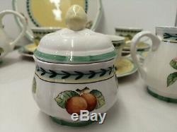 Villeroy & Boch French Garden Fleurence Tea set, cups & saucers, teapot etc