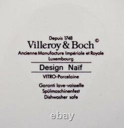 Villeroy & Boch Naif coffee service in porcelain. A set of 10 cups&saucers