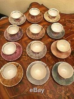 Vintage 12 cups 12 Saucers Japanese Maruei Porcelain Coffee Set