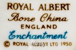 Vintage (1950s) Royal Albert Enchantment Fine Bone China Cup & Saucer Trio Set