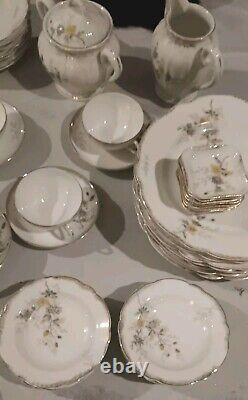 Vintage 52 Pce Karlsbad Austria Floral Set Porcelain