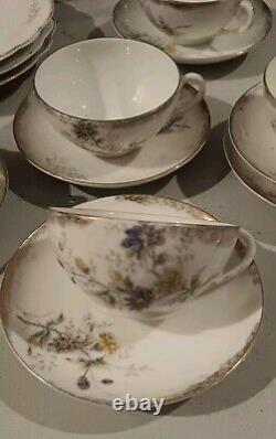 Vintage 52 Pce Karlsbad Austria Floral Set Porcelain