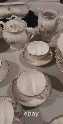 Vintage 52 Pce Karlsbad Austria Floral Set Porcelain