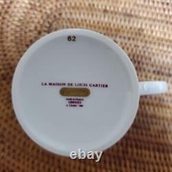 Vintage Cartier Demitasse Cup Saucer La Moison De Louis Porcelain used F/S