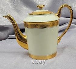 Vintage FRANCE LIMOGES LEGLE Porcelaine D'Art Tea Coffee Demitasse Set