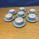 Vintage Gmb Franciscan China Silver Pine (7 Sets) Cup & Saucer Sets