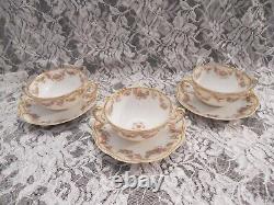 Vintage Haviland Limoges Double Handled Broth/coffe Cup And Saucer 3 Pc