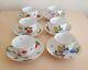 Vintage Herend Porcelain Fruits Necker Frn 1711 Set Of 6 Coffee Cups And Saucers
