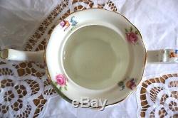 Vintage Paragon Porcelain Rockingham Tea Service Set with 2 Cups & Saucers 7pc