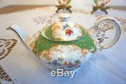 Vintage Paragon Porcelain Rockingham Tea Service Set with 2 Cups and Saucers