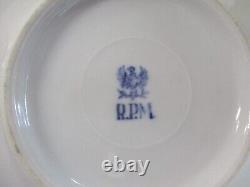 Vintage RPM Royal Porzellan Manufaktur Gilded Porcelain Swan Cup & Saucer