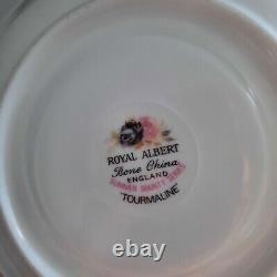 Vintage Royal Albert Summer Bounty Series Tourmaline Teacup And Saucer Set