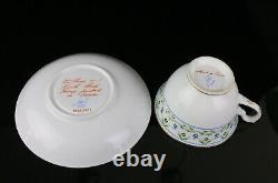 Vintage Tiffany & Co. Le Tallec France Private Stock Porcelain Cup & Saucer Set