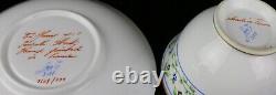 Vintage Tiffany & Co. Le Tallec France Private Stock Porcelain Cup & Saucer Set