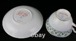 Vintage Tiffany & Co. Le Tallec France Private Stock Porcelain Cup & Saucer Set