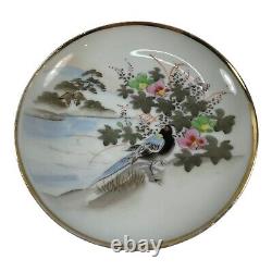 Vintage White Porcelain Teacup & Saucer Set Collectibles Floral And Bird Design