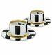 Vista Alegre Christian Lacroix Sol Y Sombra Coffee Cup And Saucer (set Of 2)
