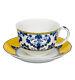 Vista Alegre Porcelain Castelo Branco Breakfast Cup & Saucer Set Of 4