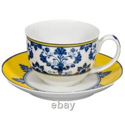 Vista Alegre Porcelain Castelo Branco Tea Cup & Saucer Set of 4