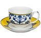 Vista Alegre Porcelain Castelo Branco Tea Cup & Saucer Set Of 4