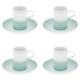 Vista Alegre Venezia Porcelain Coffee Cup & Saucer Set Of 4