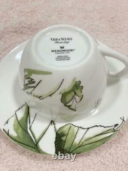 Wedgwood #62 Vera Wang Floral Leaf Cup Saucer set